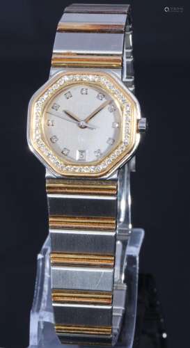 Wempe 5th Avenue ladies wrist watch with diamonds, Damen Arm...