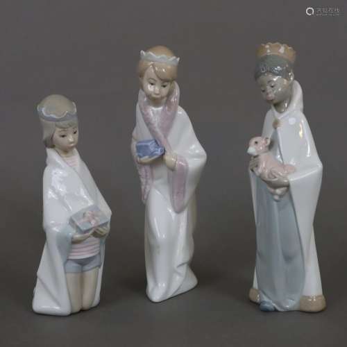3 Krippenfiguren "Die Heiligen Drei Könige" - Llad...