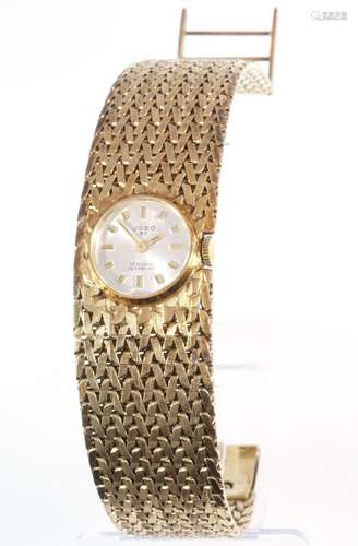 Jobo R7 585 gold solid women`s wristwatch, 14K Gold massive ...