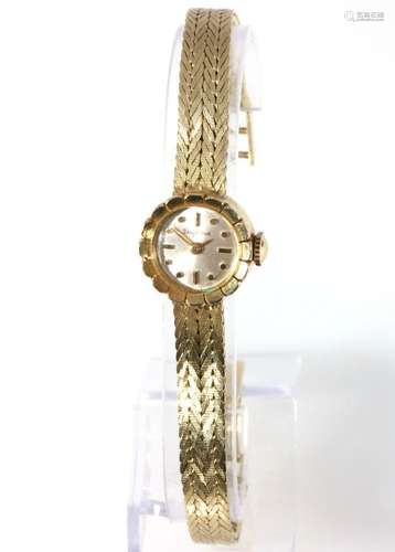 585 gold Dugena women`s wrist watch, 14K Damen Armbanduhr,