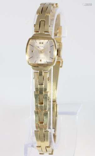 585 gold Roxy women`s wrist watch, 14K Gold Damen Armbanduhr...