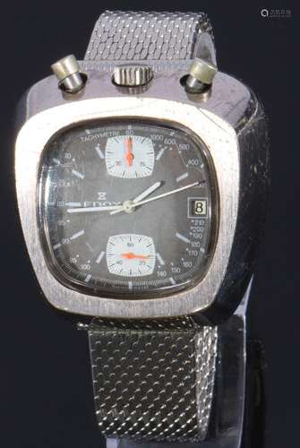 Edox Man Chronograph Bullhead wrist watch, Armbanduhr,