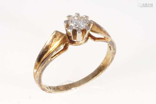 585 gold diamond ring 0,35ct, 14K Gold Brillant Ring 0,35ct,