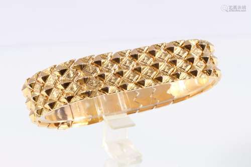 750 gold wide bracelet, 18K Gold breites Armband,