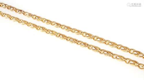 333 gold curb bracelet / necklace, 8K Gold Panzerkette / Hal...