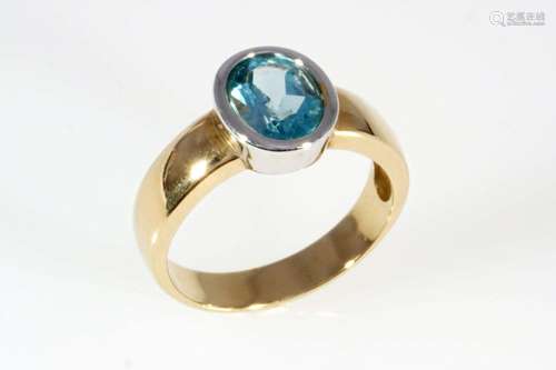 585 gold aquamarine ring, 14K Gold Aquamarin Ring,