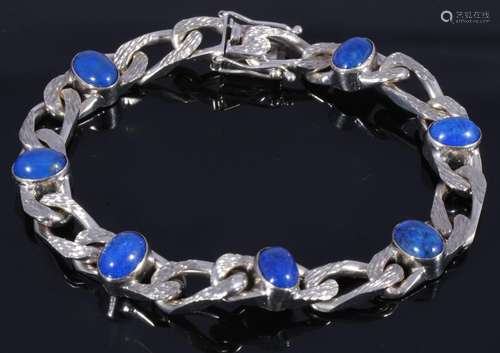 585 gold lapis lazuli bracelet, 14K Gold Lapislazuli Armband...