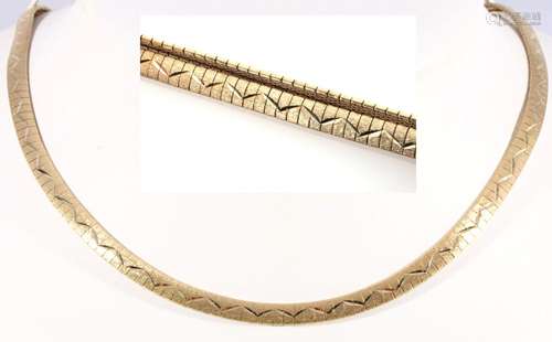 585 gold snake necklace, 14K Gold Schlangenkette / Halskette...