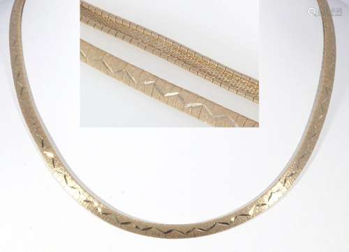 585 gold necklace, 14K Gold Collier / Halskette,