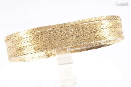 750 six-rowed gold bracelet, 18K Gold sechsreihige Armband,