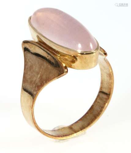 585 gold moonstone ring, 14K Gold Mondstein Ring,