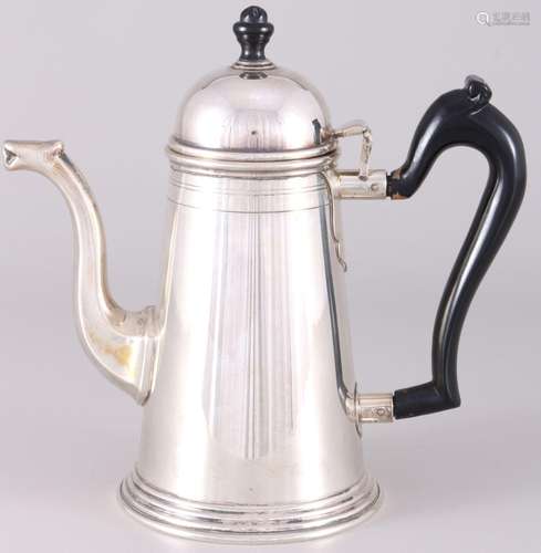 Italy 800 silver coffee pot, Silber Kaffeekanne,