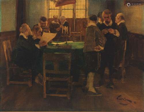 Wilhelm Schreuer (1866-1933) assembly at the negotiating tab...