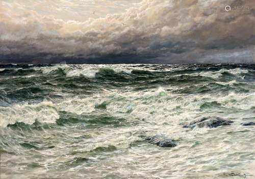 Patrick von Kalckreuth (1892-1970) stormy sea, stürmische Se...