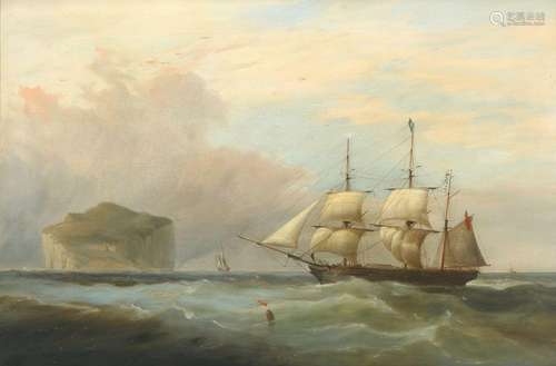 Joseph Heard (1799-1859) three-mast ship british sea, Dreima...