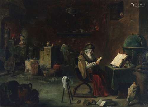 A. Schneider painter of the 19th century, alchemist after Da...