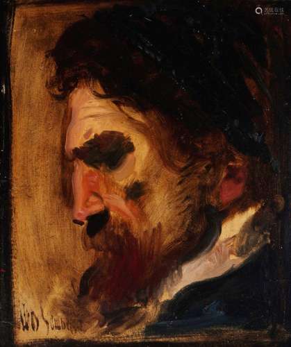 Leo Samberger (1861-1949) expressive portrait of a man, expr...