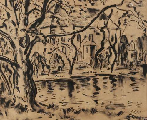 Jaroslav Grus (1891-1983) parkland, Parklandschaft,