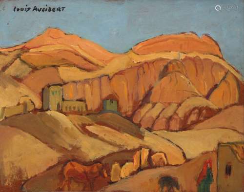 Louis Audibert (1881-1983) north african landscape with woma...
