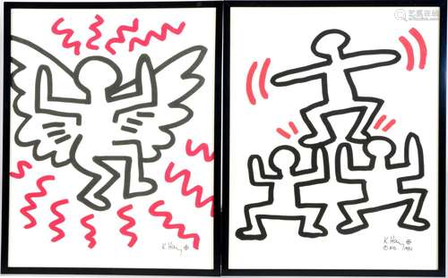 Keith Haring (1958-1990) The Bayer Suite No. 3 & No.4, 2...