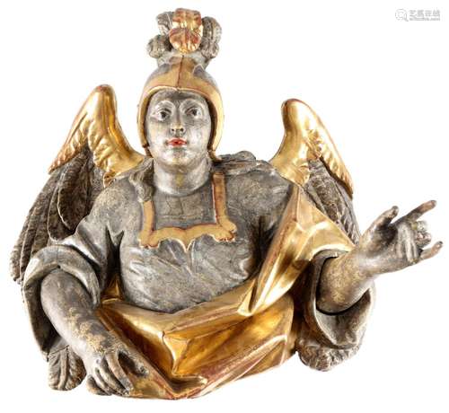 Archangel Michael large wall figure 18th century, Wandfigur ...