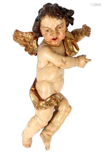 Cherub wall figure 18th century, Putto Engel Wandfigur 18. J...