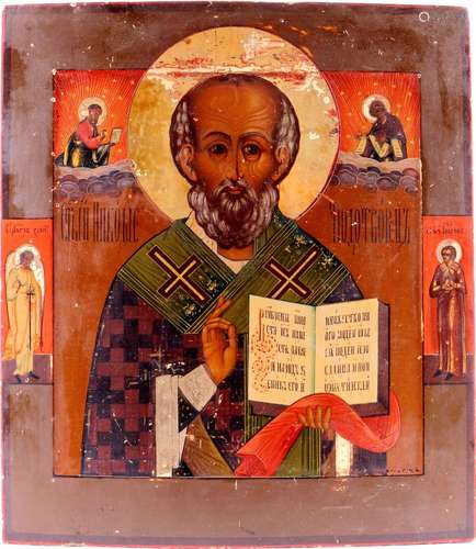 Russia icon Saint Nicholas of Myra 19th century, Russland Ik...