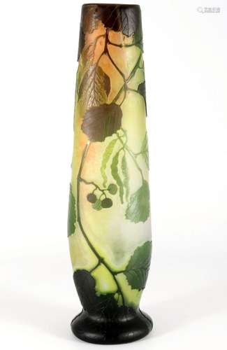 Legras art nouveau vase , große Jugendstil Vase,