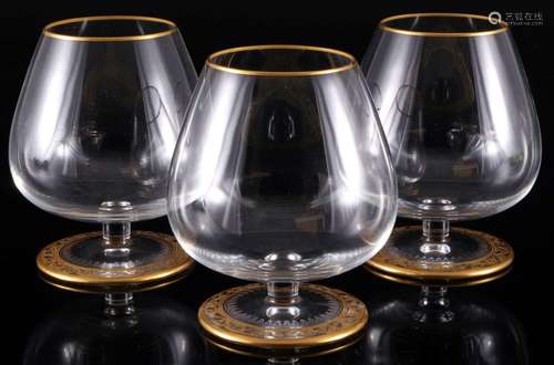 St. Louis Thistle Gold 3 brandy snifter, Cognacschwenker,