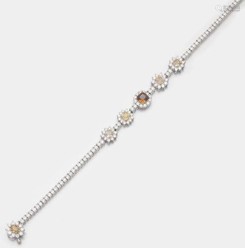 Natural Fancy Diamant-Armband