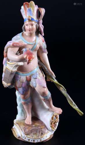 Meissen The Four Continents allegory America 1st choice, Die...