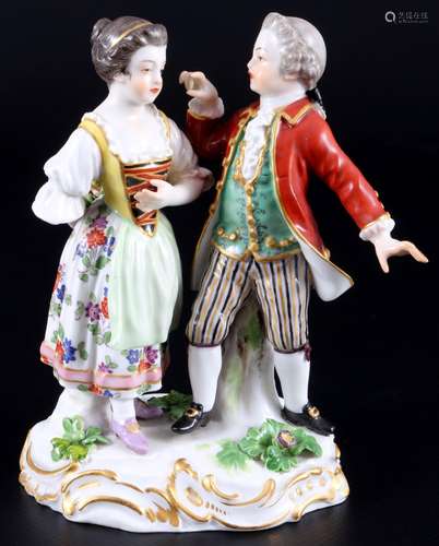 Meissen allegory of jealousy 1st choice, knob mark, Allegori...