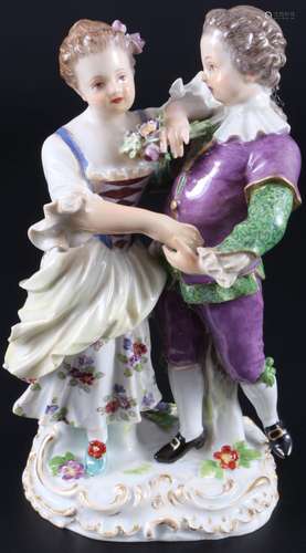 Meissen dancing children 1st choice, Knaufmarke, tanzendes K...