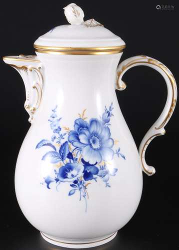 Meissen German flower coffee pot, Kaffeekanne,