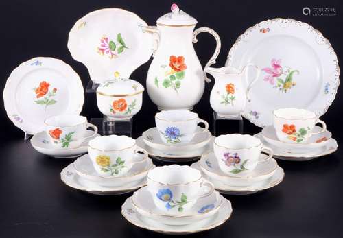 Meissen Flowers coffee service for 6 persons, Kaffeeservice ...