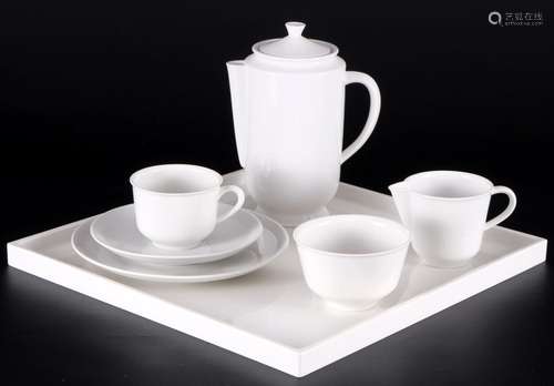 KPM Berlin Halle mocha coffee set for 1 person, Mokka - Deje...