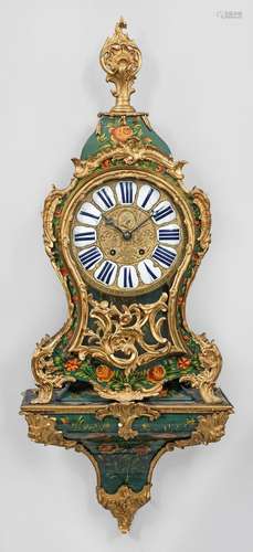 Große signierte Louis XV-Pendule von Adrien Jérôme Jollain