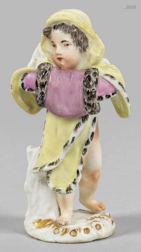 Putto mit Muff als Allegorie des Winters