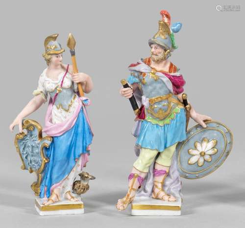 Figurenpaar "Mars" und "Minerva"