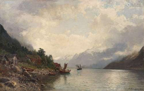 Anders Monsen Askevold "Der Geyerfjord" (Geiranger...