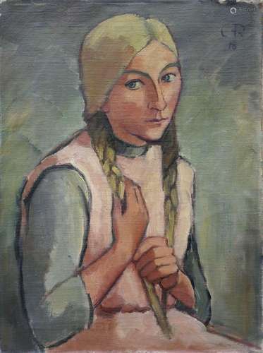 Clara Rühle, Mädchenbildnis. 1918.