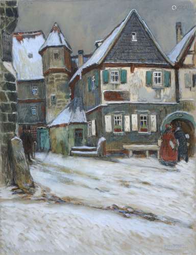 Ferdinand Dorsch "Weihnachten". Wohl 1911.
