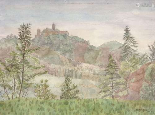 Fritz Tröger, Blick auf die Wartburg. 1941.