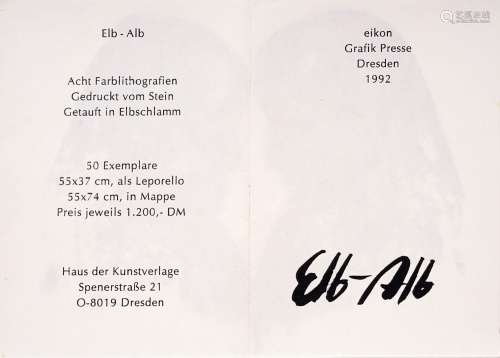 Angela Hampel "Elb-Alb". 1992.