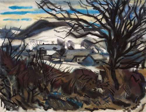 Curt Querner "Winter in Karsdorf". 1961.