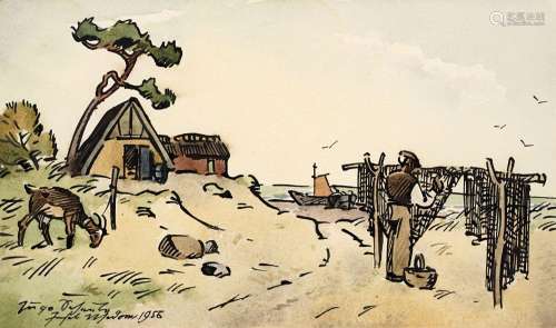 Hugo Scheele "Insel Usedom". 1956.