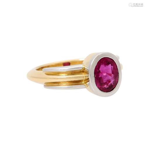 Ring mit Rubin ca. 1,8 ct,