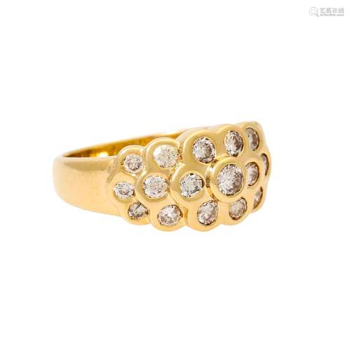 Ring mit Brillanten zus. ca. 0,85 ct,