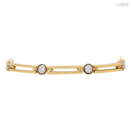 Armband mit 8 Brillanten von zus. ca. 1,25 ct (graviert),