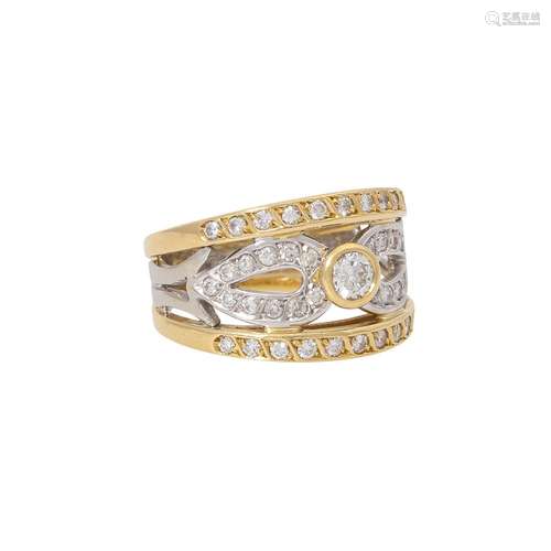 Ring mit Brillanten zus. ca. 0,65 ct,